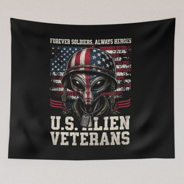 Item preview, RESIDENT ALIEN U.S. VETERANS designed and sold by ALL ART .