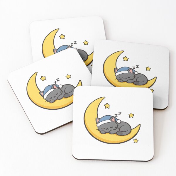 Item preview, Sleepy Moon Cat designed and sold by PatiImagination.