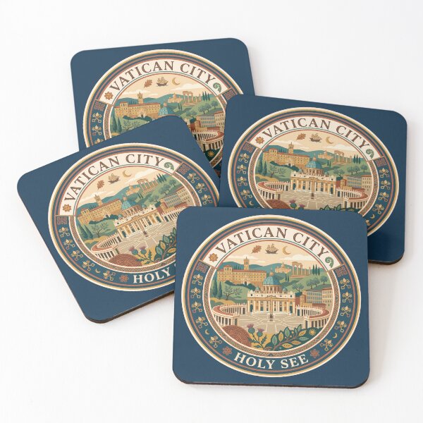 Item preview, Vatican City Illustration Travel Art Badge designed and sold by KrisSidDesigns.
