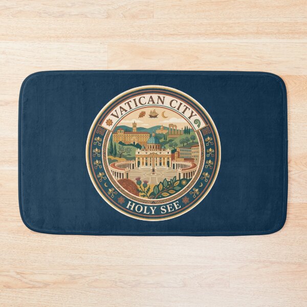 Item preview, Vatican City Illustration Travel Art Badge designed and sold by KrisSidDesigns.