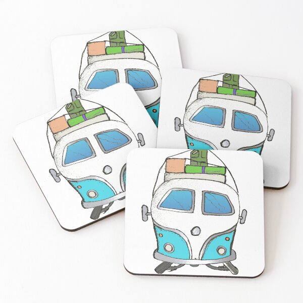 Item preview, Blue camper designed and sold by Glenbobagins.