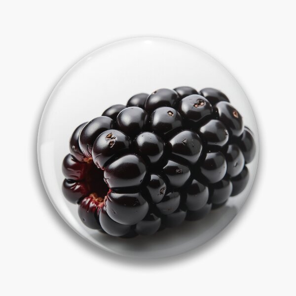 Item preview, Single Fresh Blackberry on White Background designed and sold by profustock.