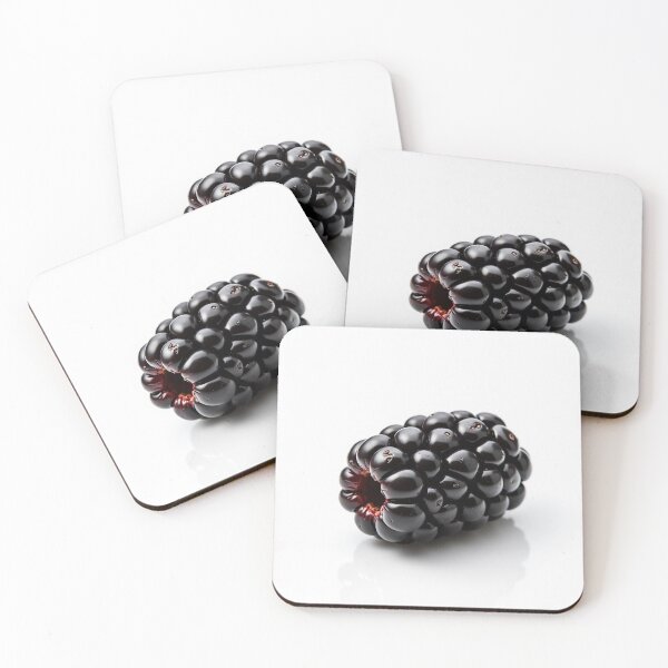 Item preview, Single Fresh Blackberry on White Background designed and sold by profustock.