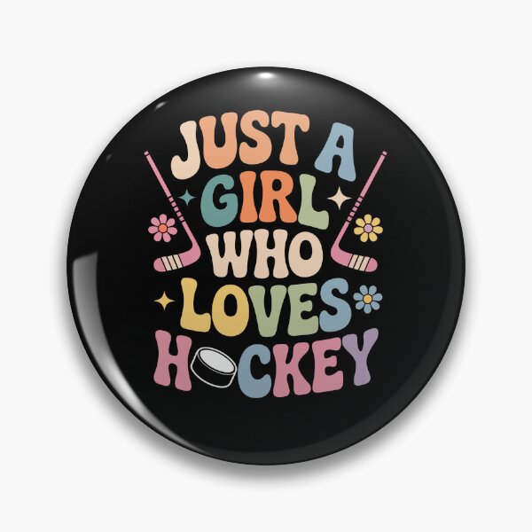 Item preview, Just a Girl Who Loves Hockey designed and sold by jkrphoto.