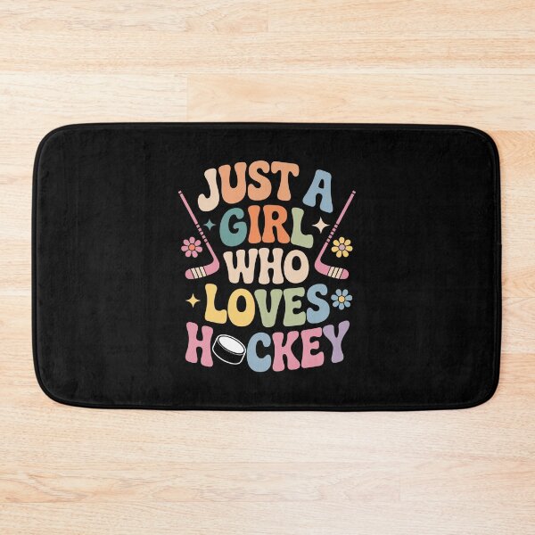 Item preview, Just a Girl Who Loves Hockey designed and sold by jkrphoto.