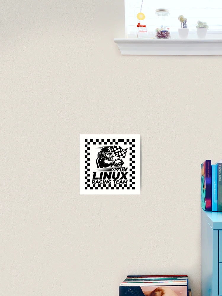 Thumbnail 2 of 3, Art Print, Linux Racing Team - Sim Racing Humor designed and sold by GarageGraphics.