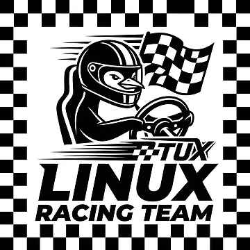 Artwork thumbnail, Linux Racing Team - Sim Racing Humor by GarageGraphics