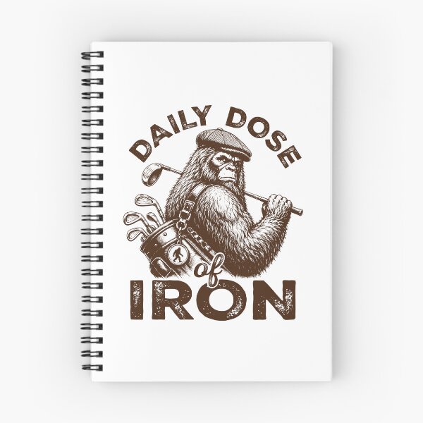 Item preview, Daily Dose of Iron Golf Funny Bigfoot Golfer designed and sold by gunaone-design.