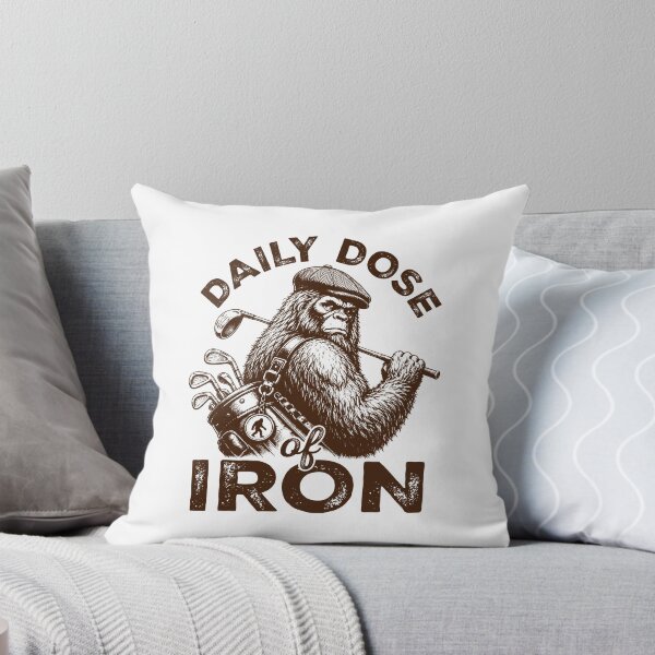 Item preview, Daily Dose of Iron Golf Funny Bigfoot Golfer designed and sold by gunaone-design.