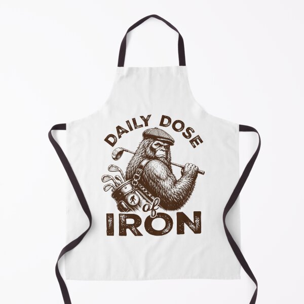 Item preview, Daily Dose of Iron Golf Funny Bigfoot Golfer designed and sold by gunaone-design.