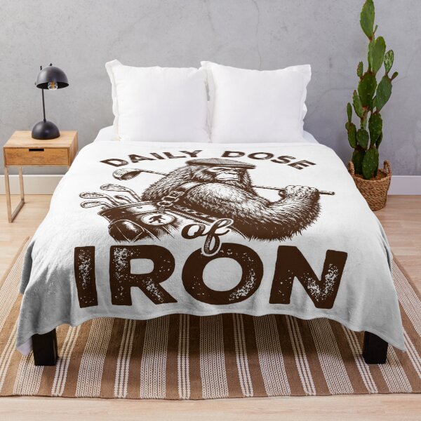 Item preview, Daily Dose of Iron Golf Funny Bigfoot Golfer designed and sold by gunaone-design.