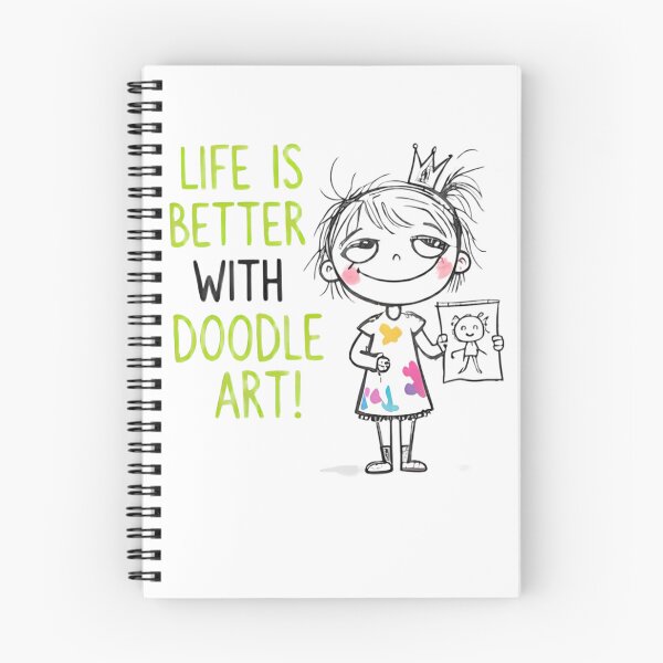 Item preview, Life Is Better with Doodle Art! – Dark Little Artist Queen designed and sold by kitastylish.