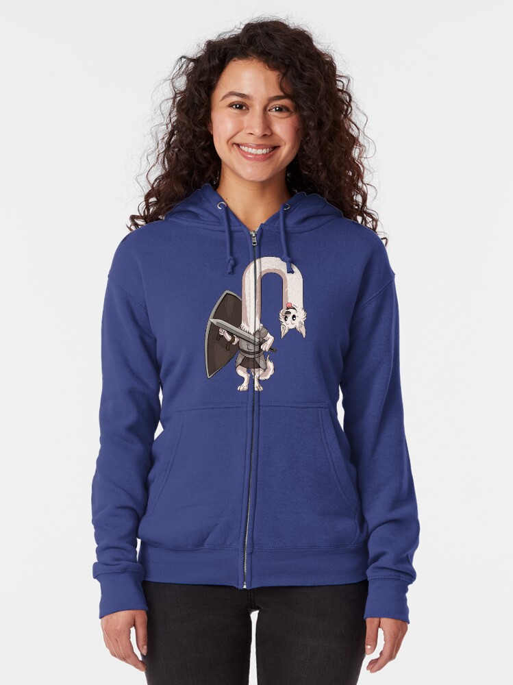 "Happy Lesser Dog" Zipped Hoodie by DragonFireArt | Redbubble