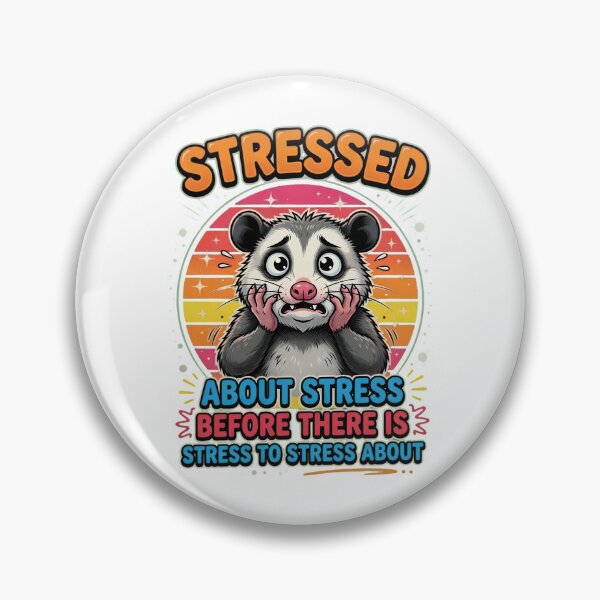 Item preview, Stressed Opossum Anxiety Humor Design designed and sold by TshirtsOnline-.