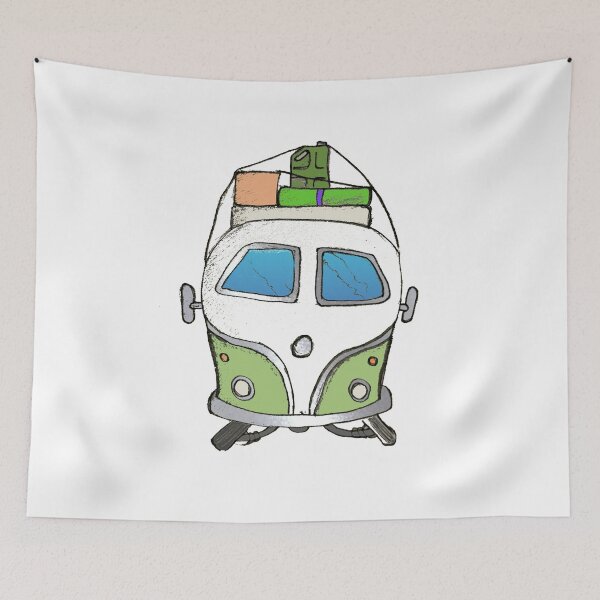 Item preview, Green camper designed and sold by Glenbobagins.
