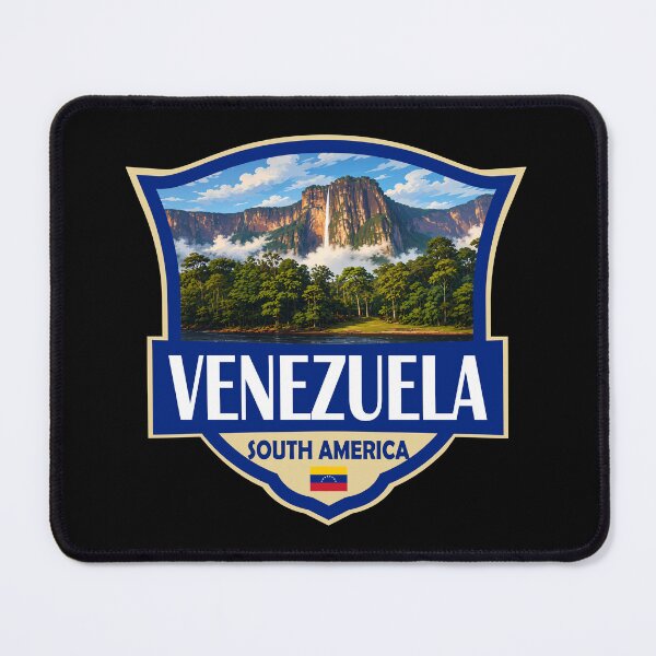 Item preview, Venezuela Illustration Retro Badge designed and sold by KrisSidDesigns.