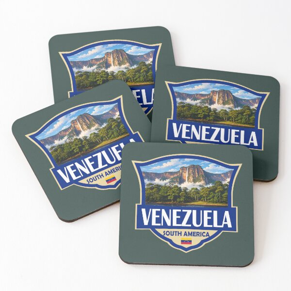 Item preview, Venezuela Illustration Retro Badge designed and sold by KrisSidDesigns.