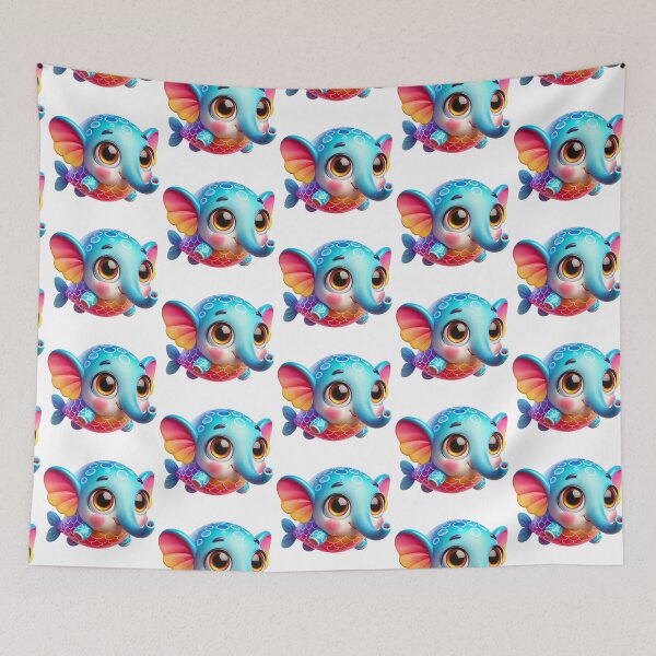 Item preview, Adorable Elephant Fish designed and sold by Sillytoe.