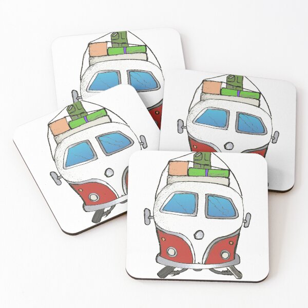 Item preview, Red camper designed and sold by Glenbobagins.