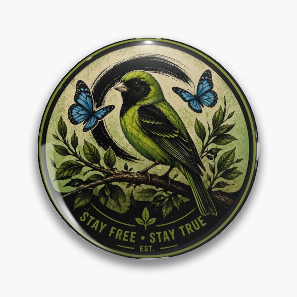 Aperçu de l'œuvre Stay Free Stay True Bird créée et vendue par AstraDrip Studio.