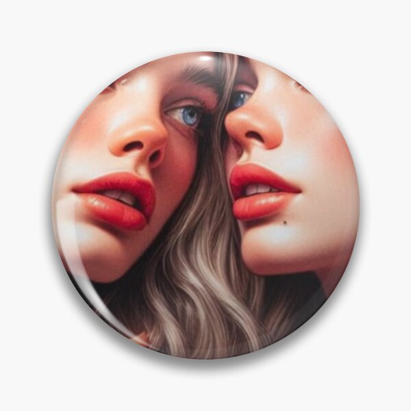 Item preview, Blonde Sapphic Romance | Two Women Close Up | WLW Portrait Art designed and sold by IRON SIREN.
