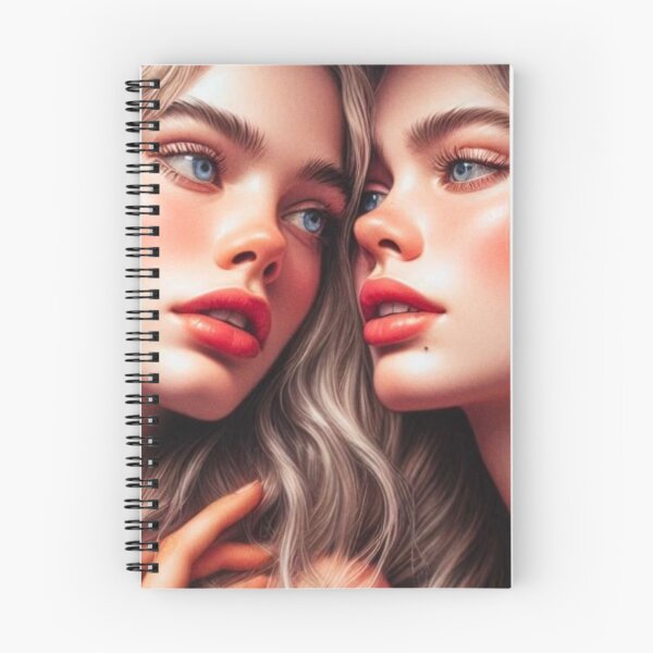 Item preview, Blonde Sapphic Romance | Two Women Close Up | WLW Portrait Art designed and sold by IRON SIREN.