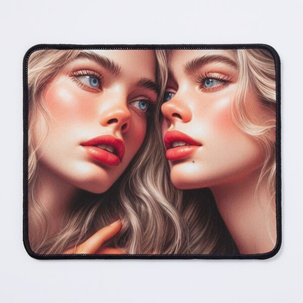 Item preview, Blonde Sapphic Romance | Two Women Close Up | WLW Portrait Art designed and sold by IRON SIREN.
