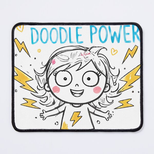 Item preview, Powered by Doodle Power! – Electric Dark Girl designed and sold by kitastylish.