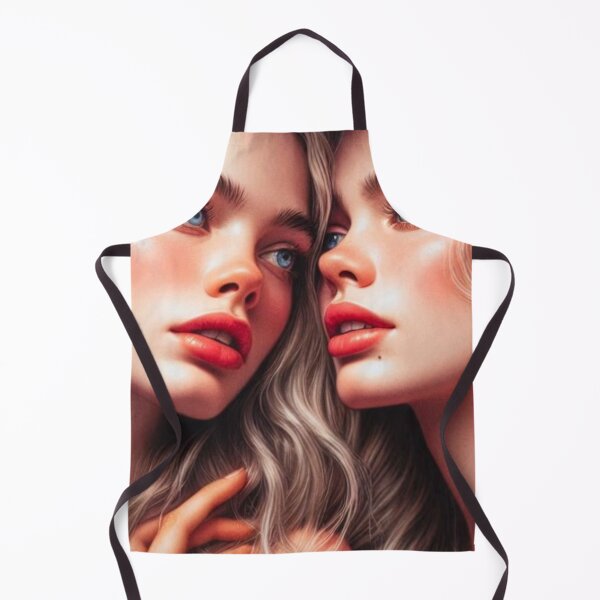 Item preview, Blonde Sapphic Romance | Two Women Close Up | WLW Portrait Art designed and sold by IRON SIREN.