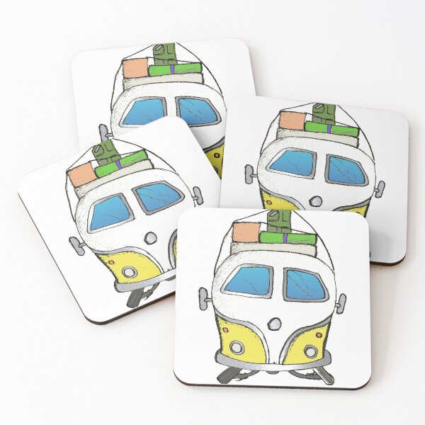 Item preview, Yellow camper designed and sold by Glenbobagins.