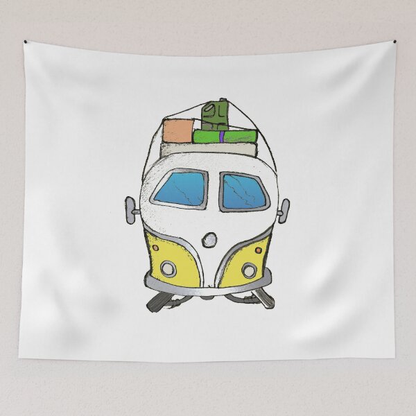 Item preview, Yellow camper designed and sold by Glenbobagins.