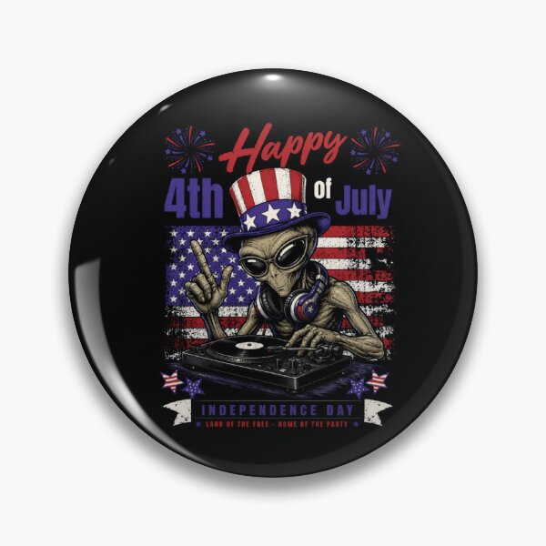 Item preview, RESIDENT ALIEN 4th of July designed and sold by ALL ART .
