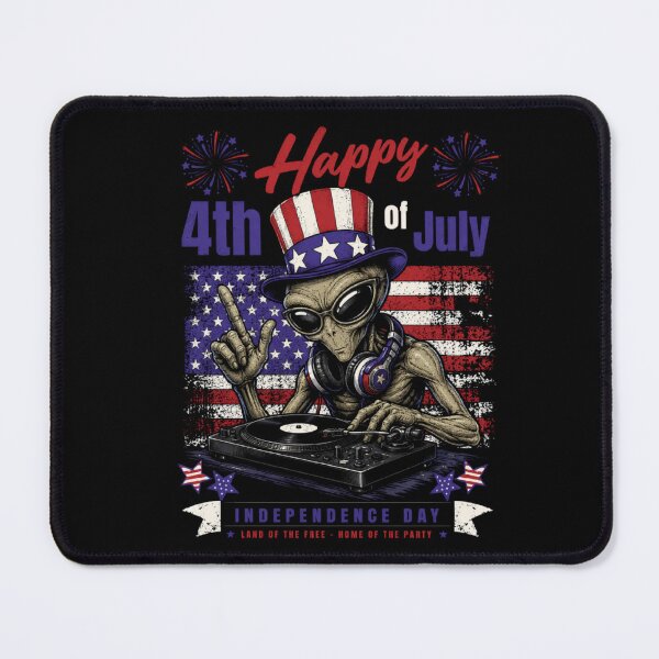 Item preview, RESIDENT ALIEN 4th of July designed and sold by ALL ART .