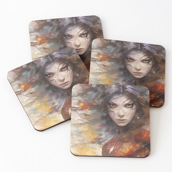 Item preview, SpiderWoman Watercolor Portrait - Artwork designed and sold by StudioSand.
