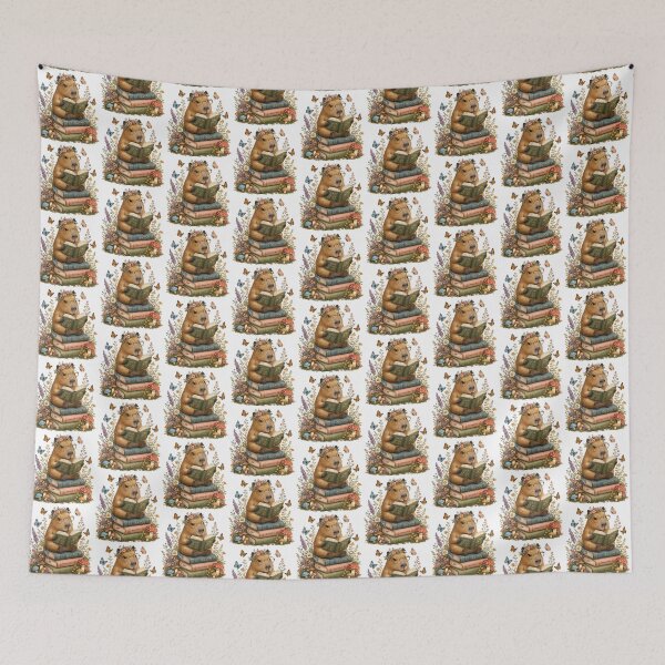 Item preview, Cute Reading Capybara – Whimsical Book Lover Art designed and sold by Clothes With Smiling Animals Walt Gral.