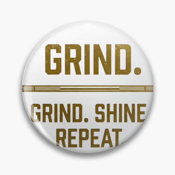 Item preview, Grind Shine Repeat Gym Fitness Motivational Workout Quote designed and sold by JeevanStickers.
