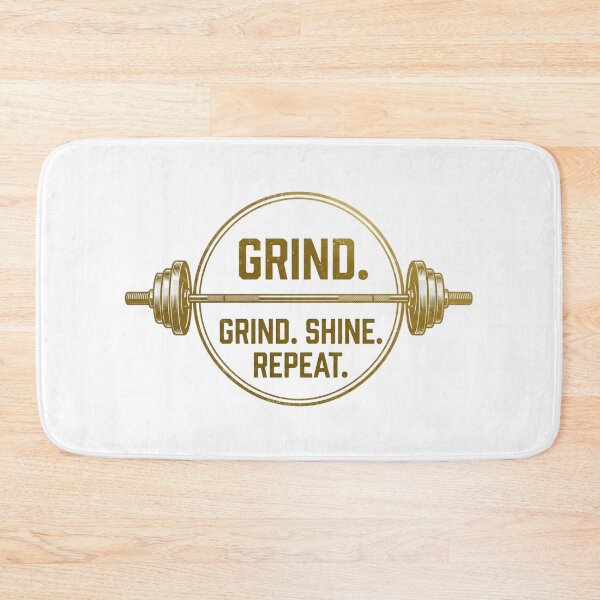 Item preview, Grind Shine Repeat Gym Fitness Motivational Workout Quote designed and sold by JeevanStickers.