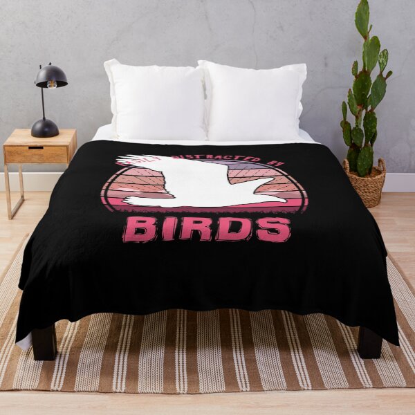 Item preview, Easily Distracted By Birds Birdwatching Retro Sunset designed and sold by marke770.