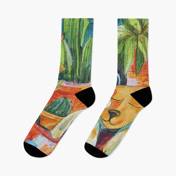 Item preview, Cozy Garden Dogs | Dopamine Decor Cute Puppy Art Print designed and sold by AlisaArtDecor.