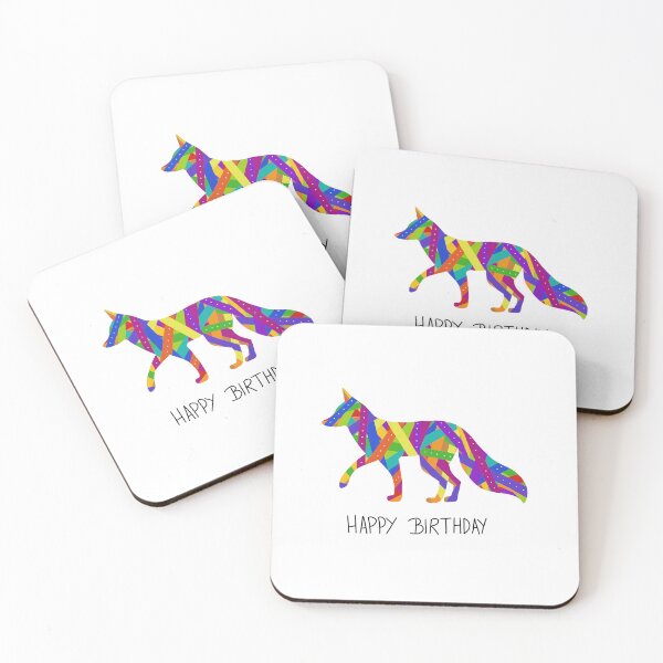 Item preview, Birthday ribbon coyote designed and sold by Ana Gorozpe.