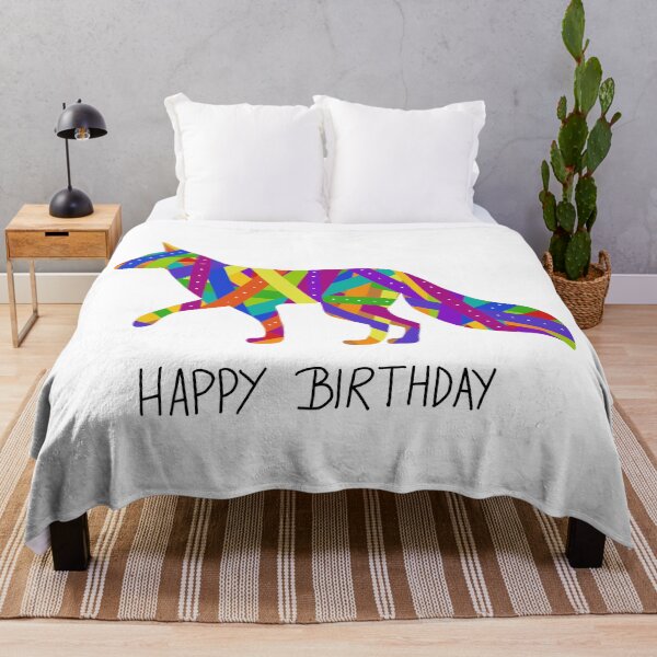 Item preview, Birthday ribbon coyote designed and sold by Ana Gorozpe.