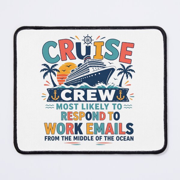 Item preview, Most Likely to Respond to Work Emails From the Middle of the Ocean – Funny Matching Family Cruise Shirt – Workaholic Tee designed and sold by Winarrts.