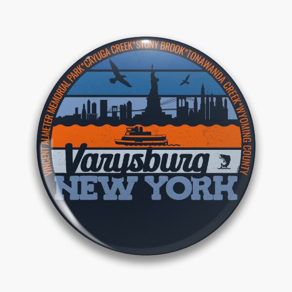 Item preview, Varysburg New York Sunset Retro Vintage Local Pride Logo designed and sold by CRHPOD20.