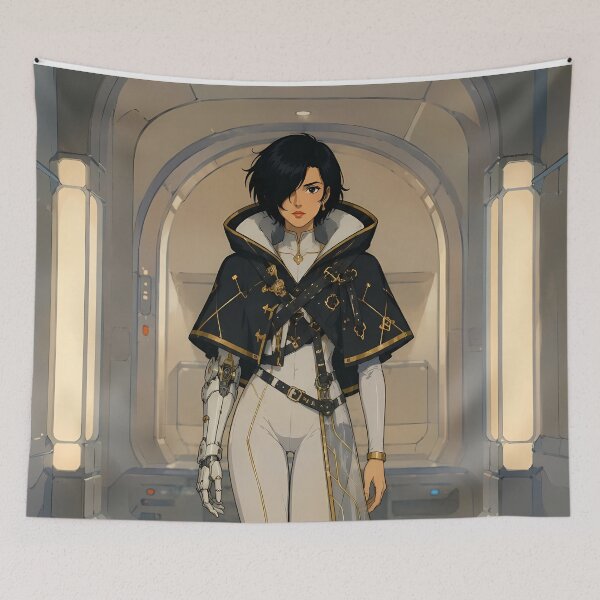 Item preview, Cyber Fantasy Knight – Sci-Fi Anime Warrior Girl designed and sold by  Hollow Moon Studios..