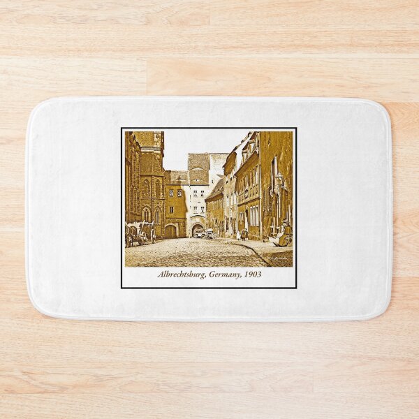 Item preview, Albrechtsburg, Germany, Castle and Street Scene, 1903, Vintage Photograph designed and sold by AMacGPhilly.