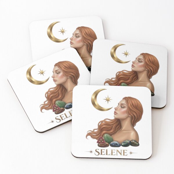 Item preview, Selene Greek Goddess of the Moon Fantasy Art designed and sold by Northern Glow Art.