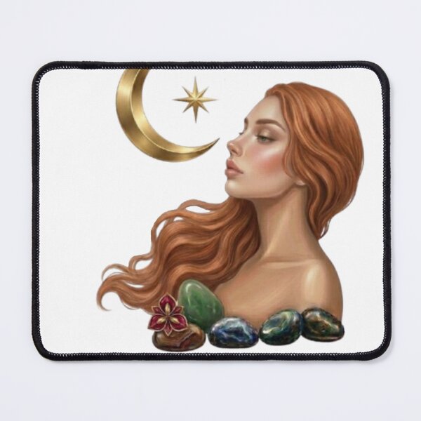 Item preview, Selene Greek Goddess of the Moon Fantasy Art designed and sold by Northern Glow Art.