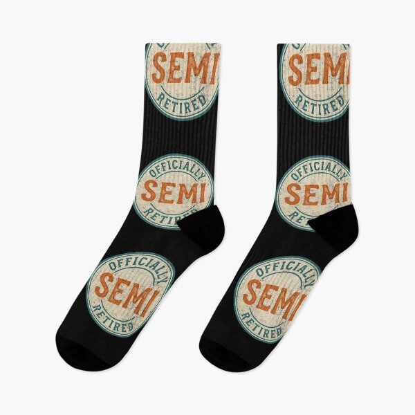Item preview, Officially Semi Retired Funny Retirement Badge designed and sold by d247.
