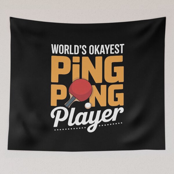 Item preview, Worlds Okayest Ping Pong Player Funny Table Tennis Saying For Casual Players designed and sold by yoddel.