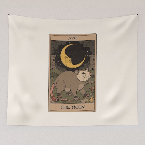 Item preview, The Moon - Possum Tarot designed and sold by Thiago Corrêa.